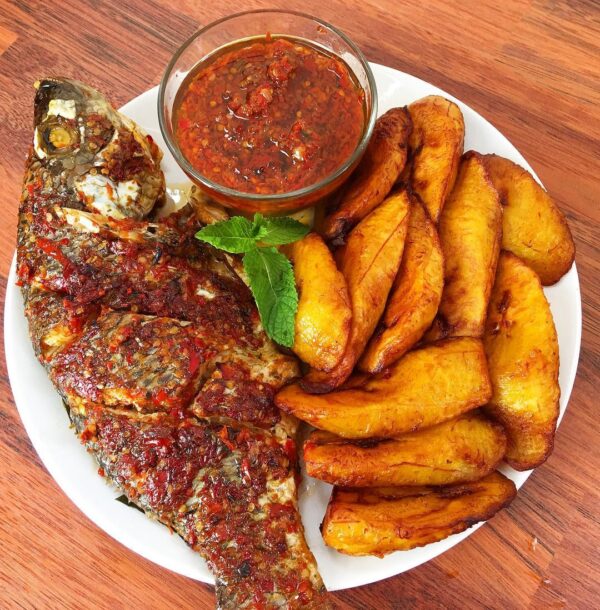 Whole grilled fish